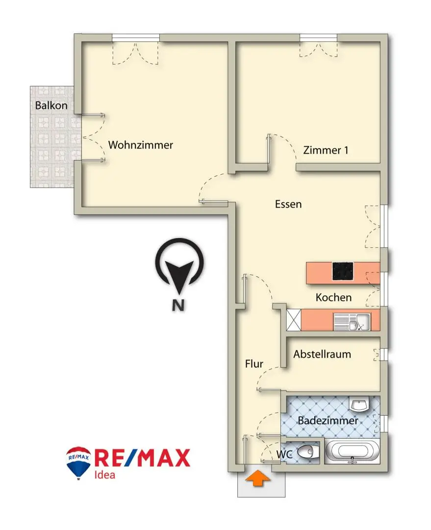 Charmante Eigentumswohnung mit Balkon & Kachelofen in Velden