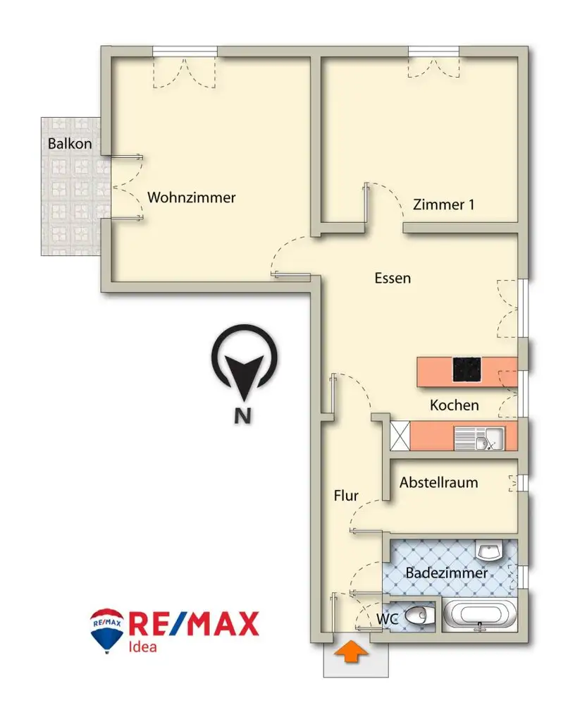 Charmante Eigentumswohnung mit Balkon & Kachelofen in Velden