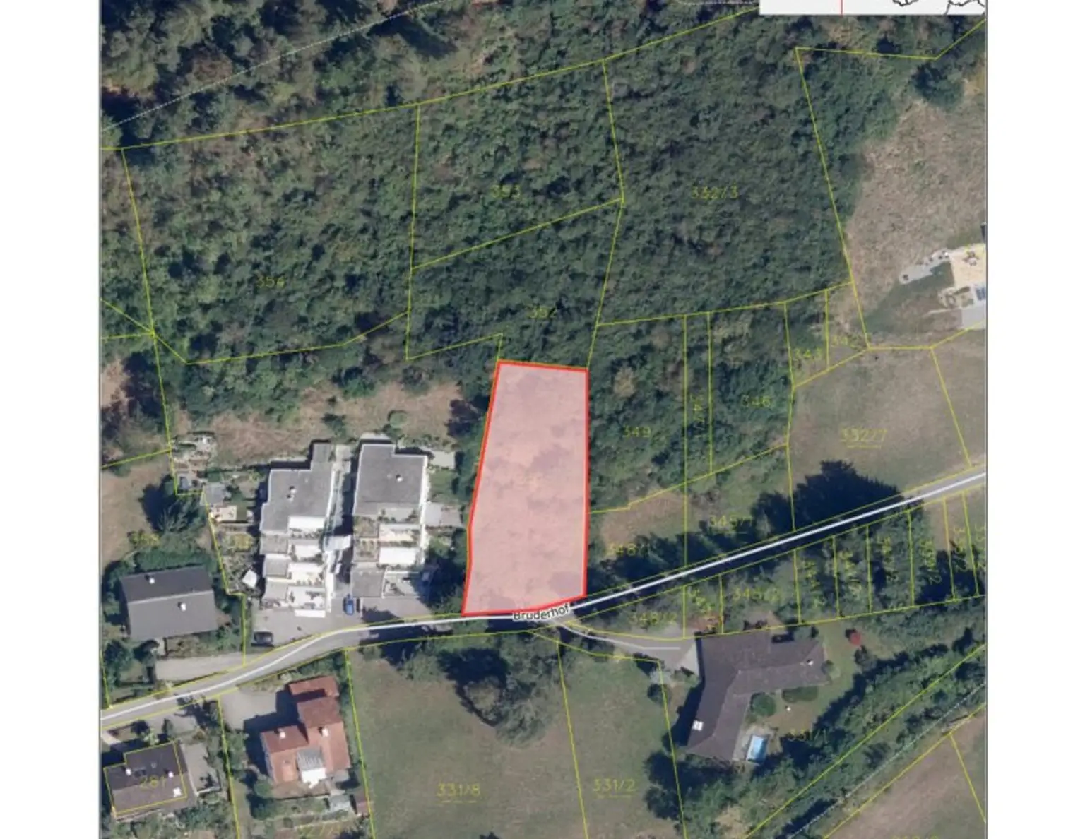 Grundstück in Hanglage mit idyllischem Ausblick und Wald in Klaus