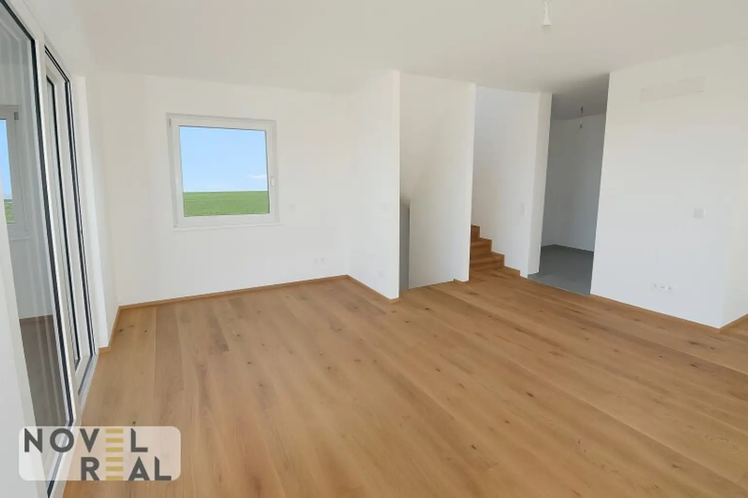 SCHLÜSSELFERTIGES ECKREIHENHAUS - 136 m² - ZIEGELMASSIV - AUF EIGENGRUND - UNVERBAUTER FERNBLICK