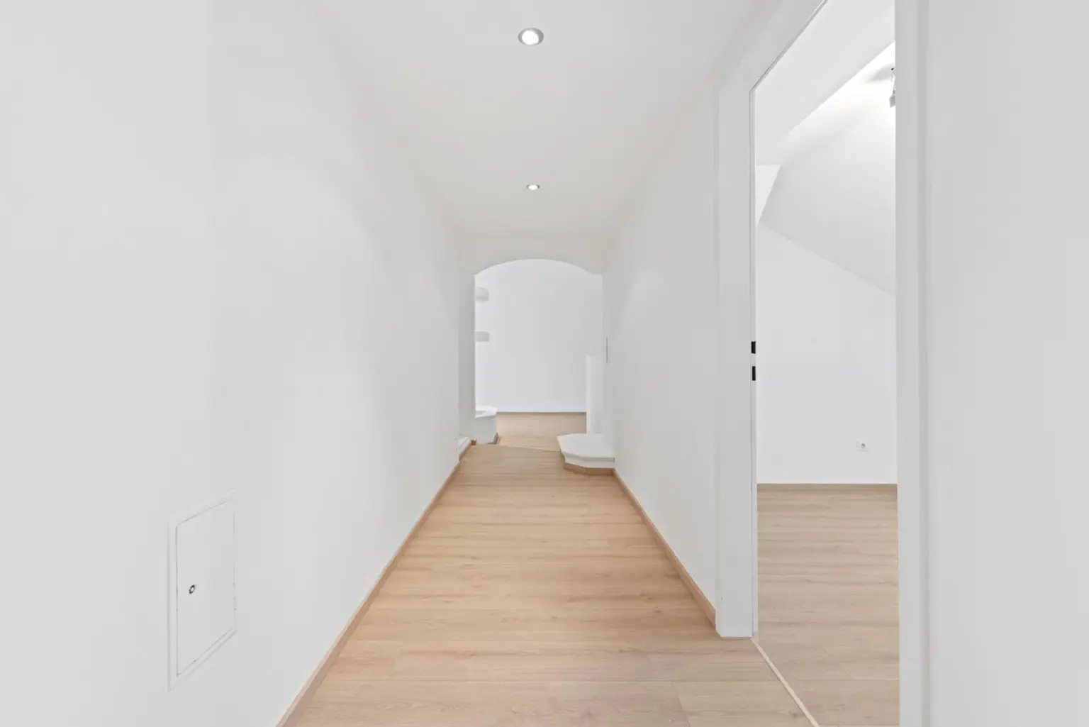 Gang zu den Wohnräumen