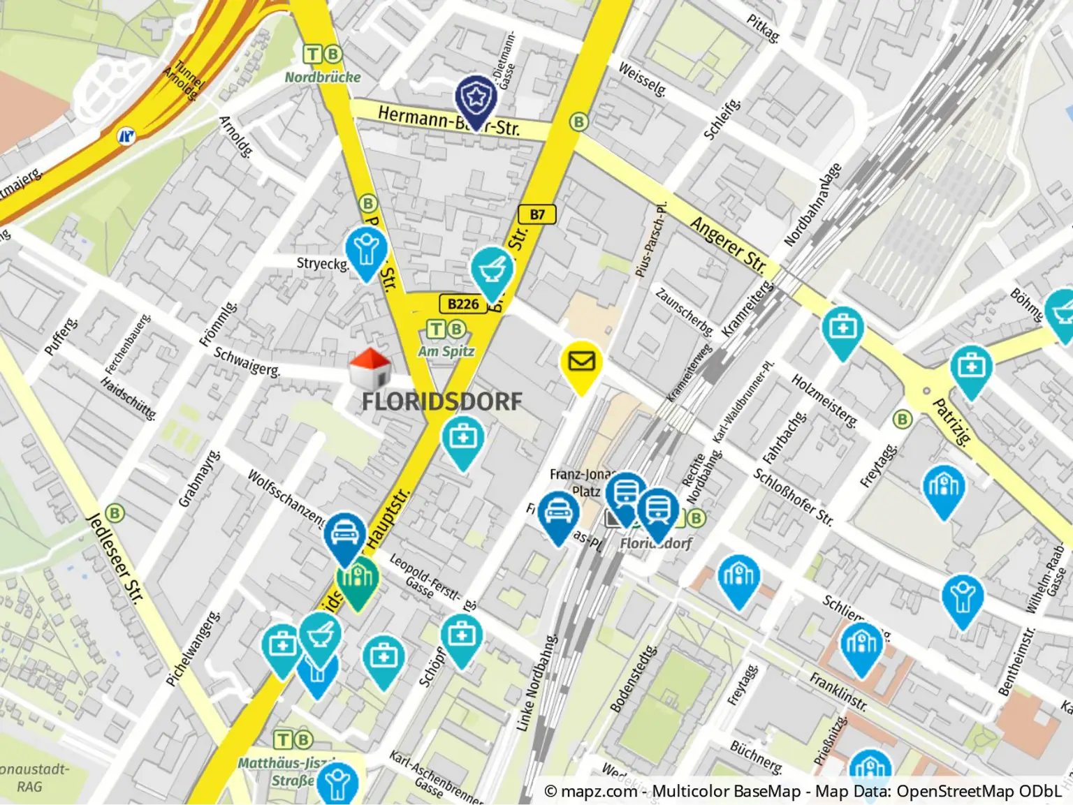 Geolyzer Kartenausschnitt