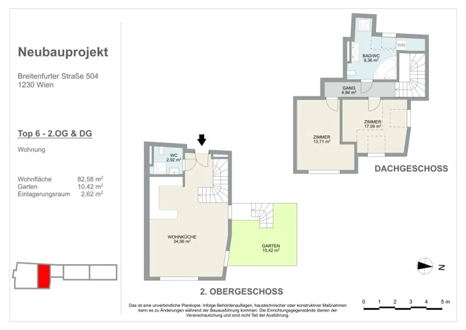 ERSTBEZUG | Helle Maisonettewohnung mit 3 Zimmern und Garten | mit viel Lieben zum Detail geplant | TOP 6
