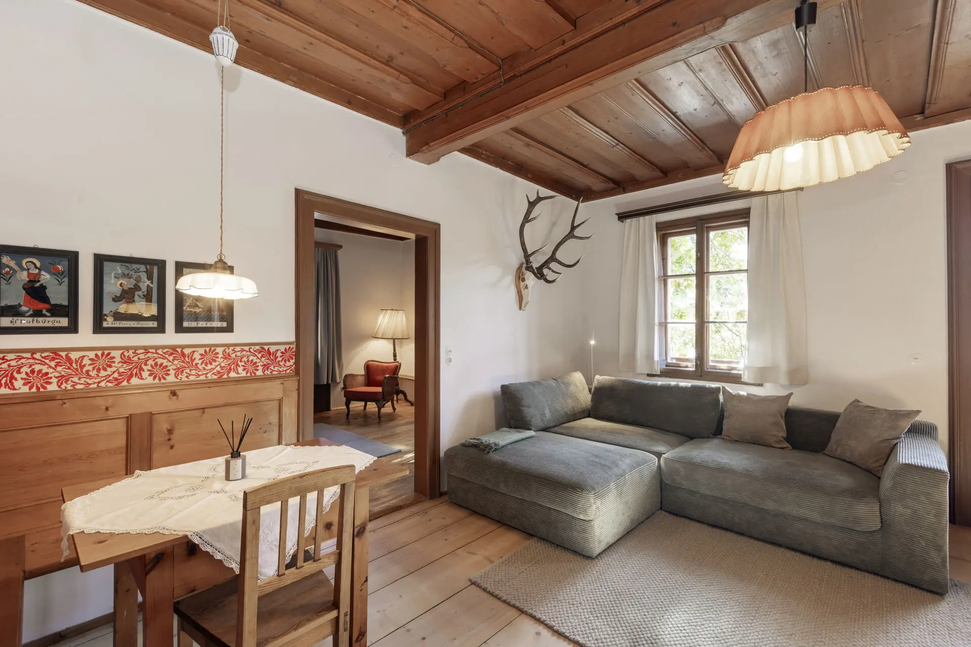 8993 Grundlsee, Bräuhof 39 Wohnzimmer OG