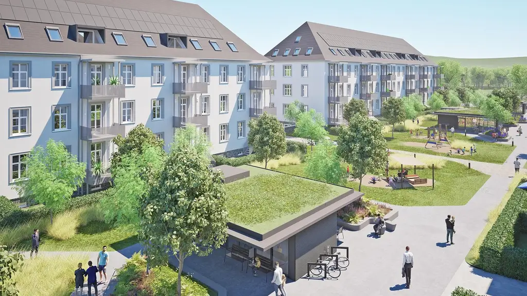 Erstbezug nach Kernsanierung - Helle 3-Zimmer-Wohnung mit Balkon