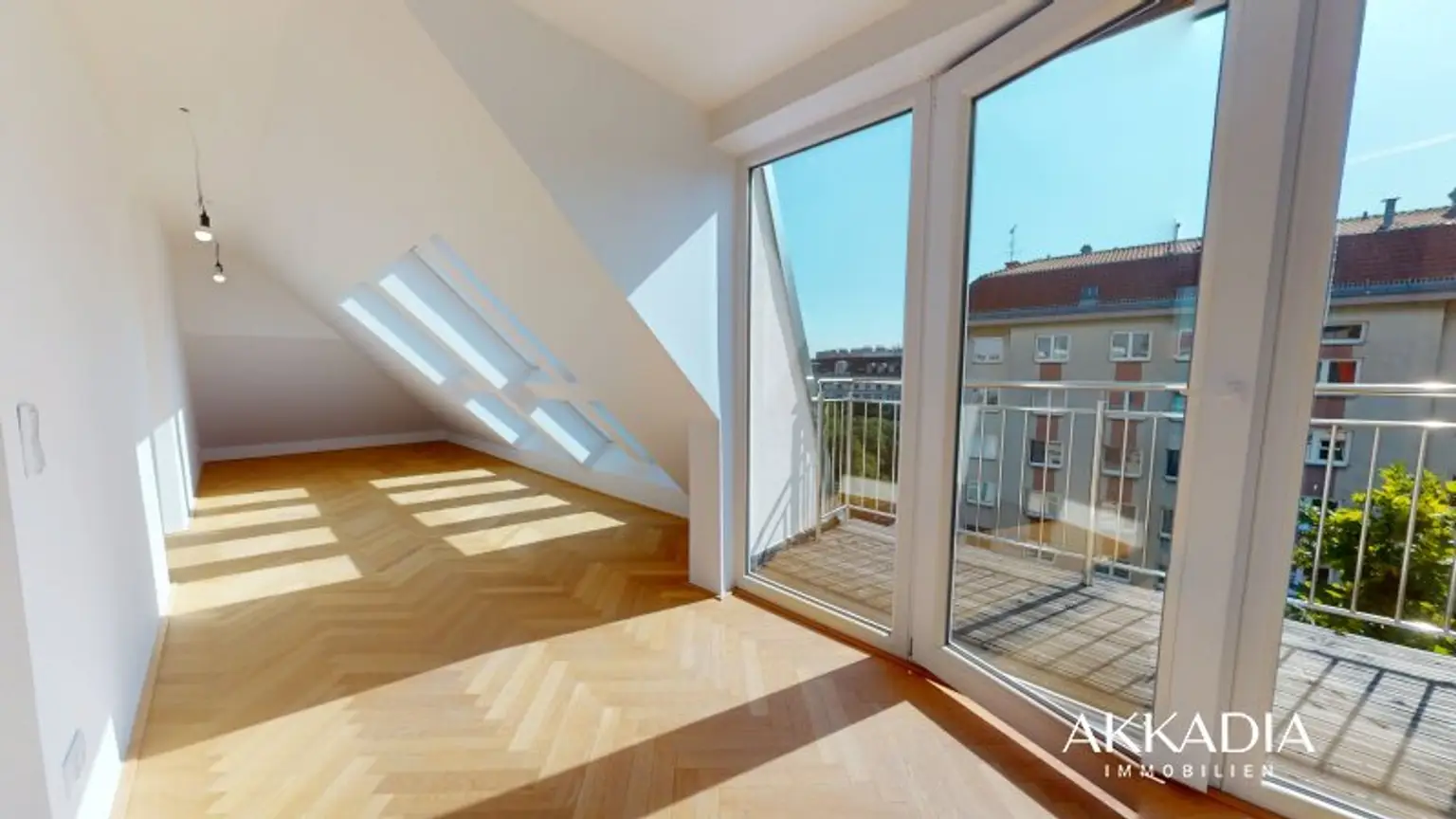 Helle Dachgeschoßwohnung mit 3 Zimmern und Terrassen in Wien-Alsergrund