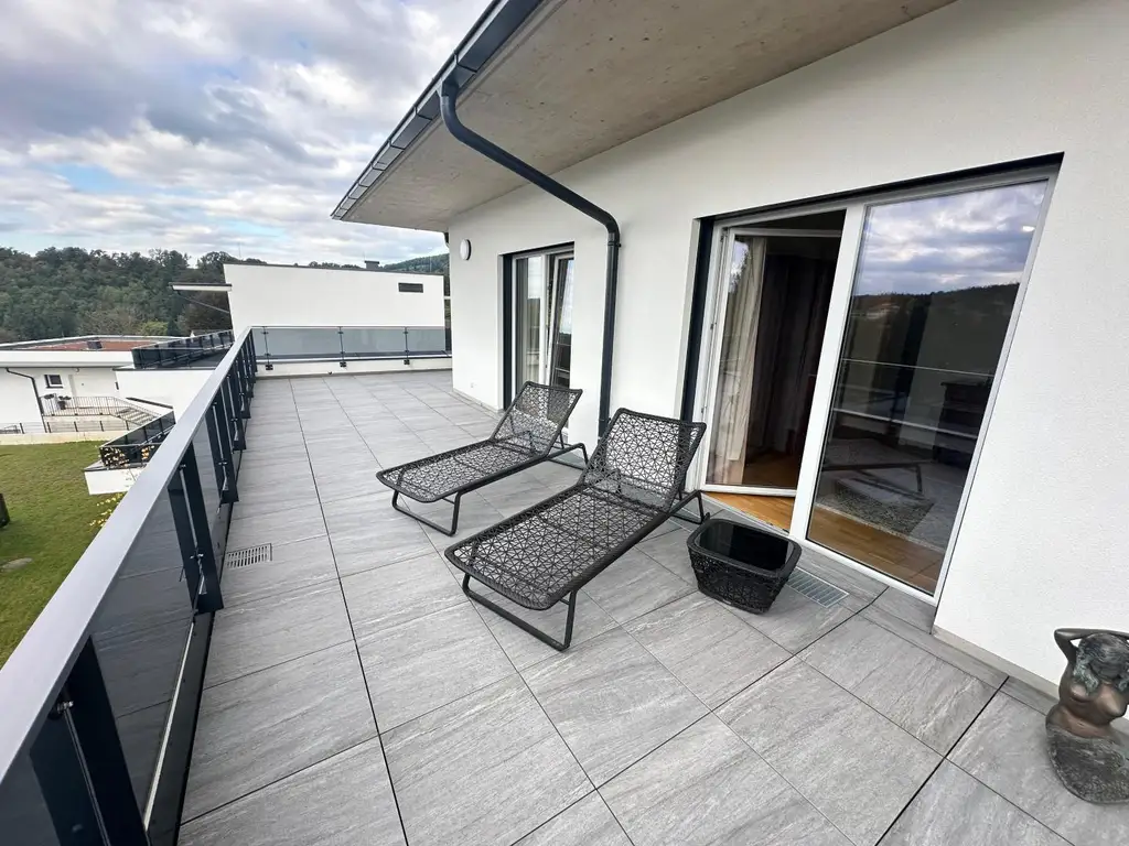Luxus Penthouse- Wohnung mit Blick auf die Basilika Maria Trost