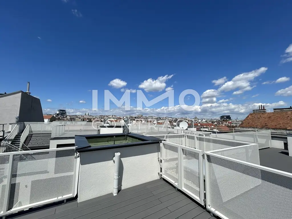 Erstbezug! 3-Zimmer-Dachgeschosswohnung mit traumhafter Wien-Aussicht