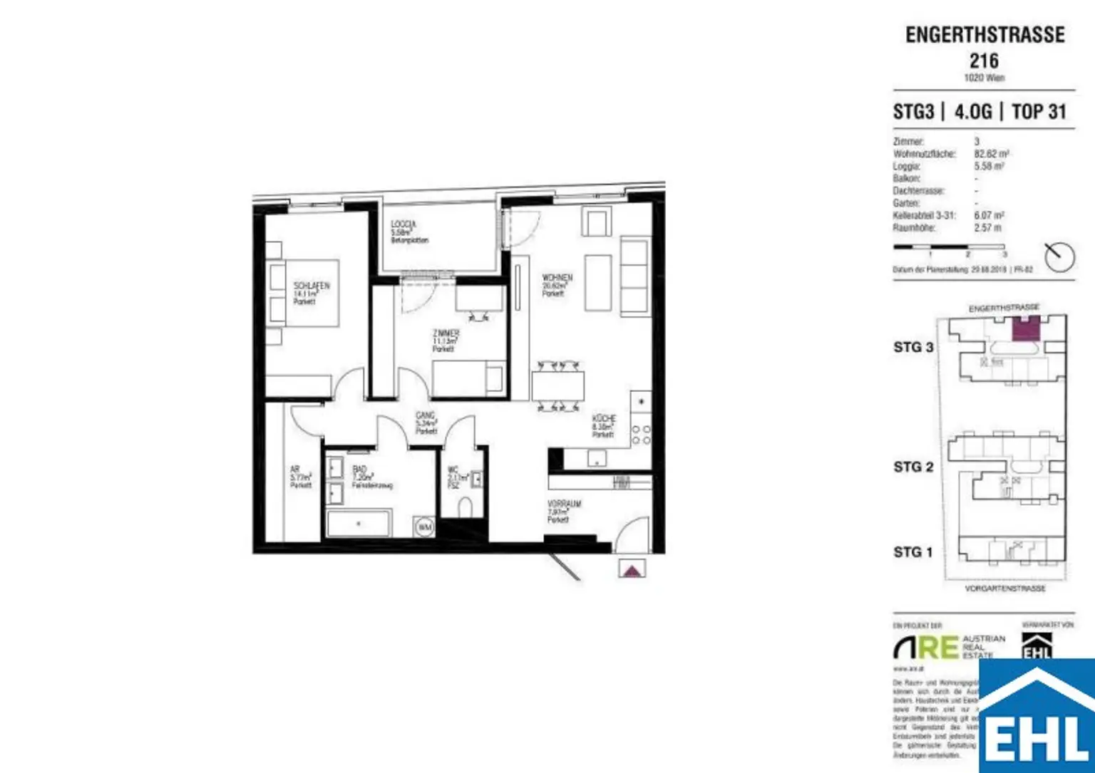 Erstklassige 3 Zimmerwohnung mit Freifläche - Nahe dem WU Campus und Wiener Prater!