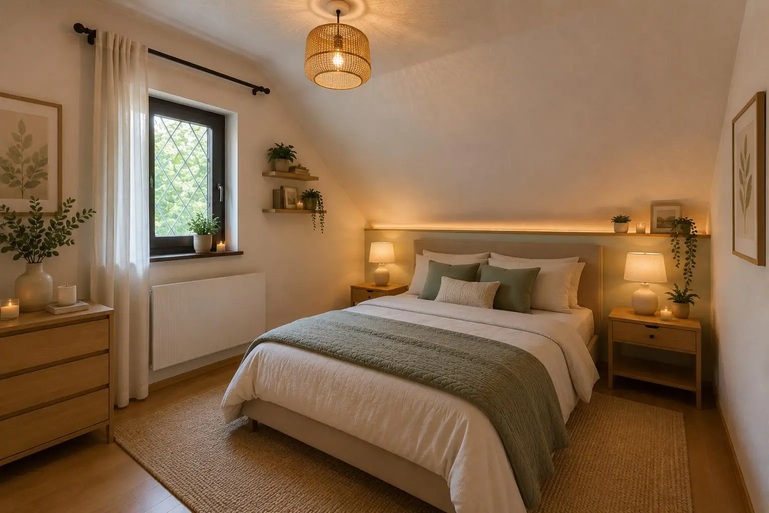 Schlafzimmer (virtuell eingerichtet)