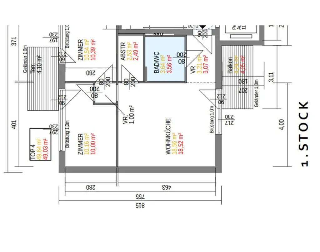 ++NEU++ Fantastischer 3-Zimmer Neubauwohnung mit zwei Balkonen, Ruhelage im Hof!