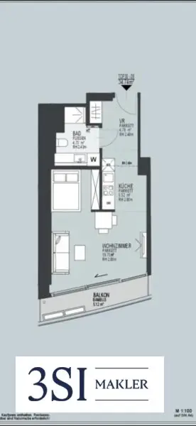 Exklusive möblierte Wohnung in den DANUBEFLATS mit phantastischem Ausblick