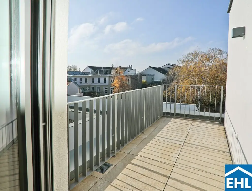 LEOPOLD XXI – Lichtdurchflutete 3-Zimmer-Dachgeschosswohnung mit 2 Balkonen!