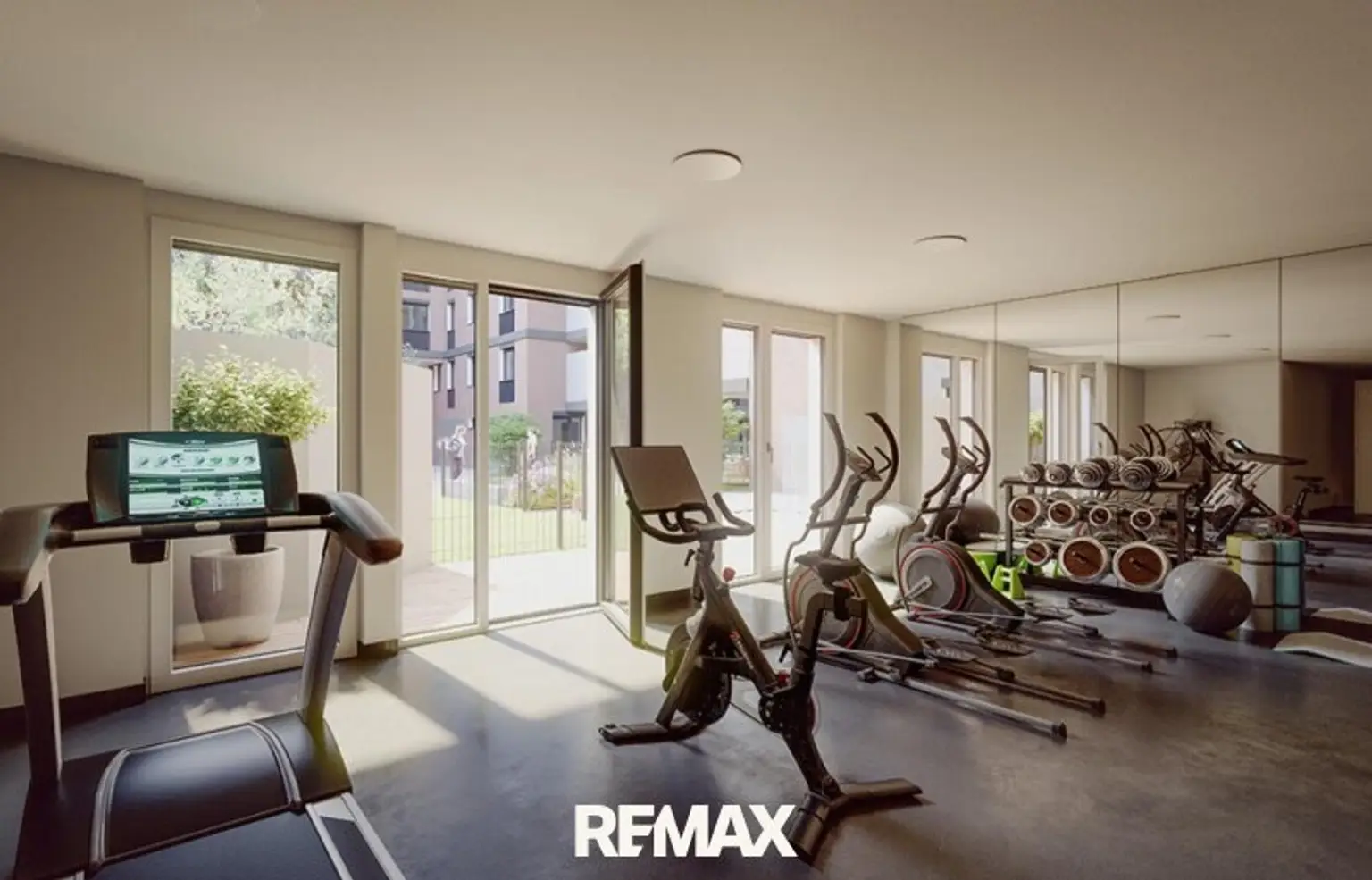 Fitnessraum| ETW 1220 Wien KI bearbeitet