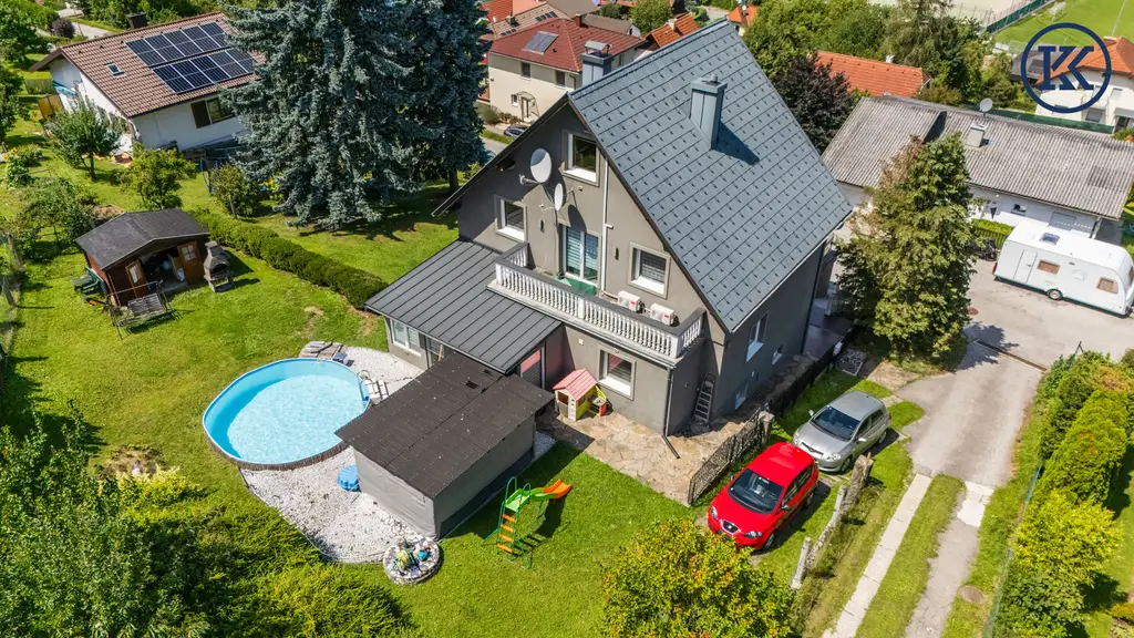 Vielseitiges Wohnhaus mit Garten, Pool & Ausblick – Ruhelage in Eichgraben
