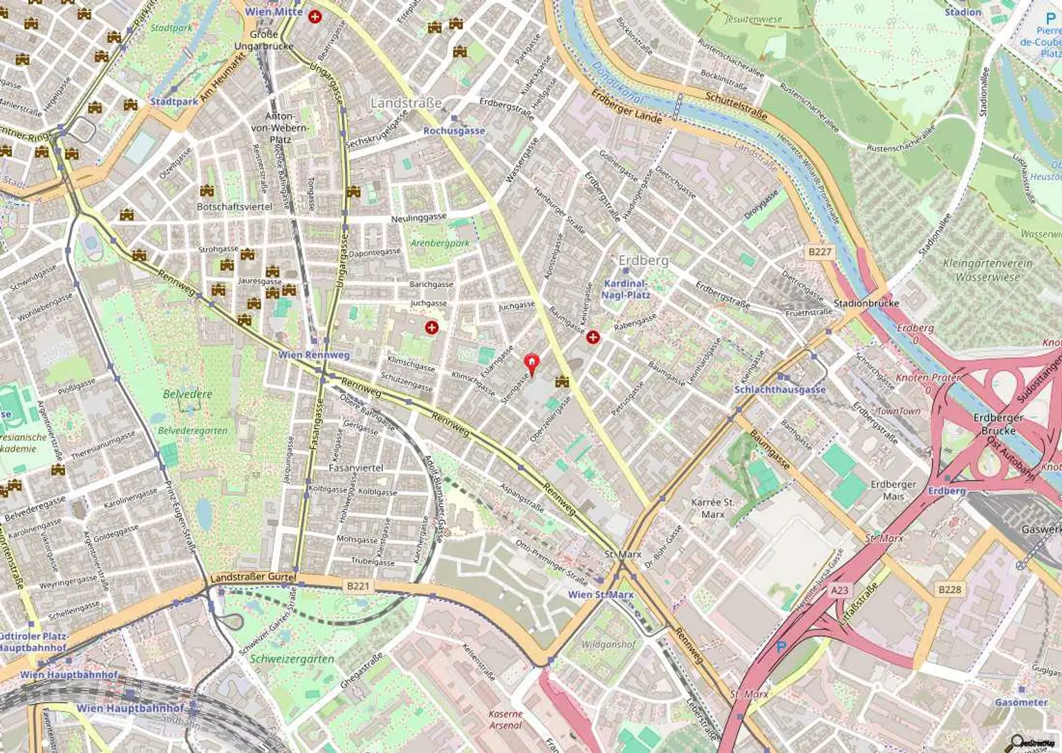Gut aufgeteilte 3 Zimmer Wohnung mit neuer Küche -
Nähe Klinik Landstraße