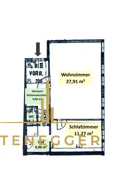 Wohnungplan - Wohnung kreisförmig begehbar