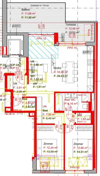 ++NEU++ Stilvolle 3-Zimmer Neubauwohnung mit Terrasse