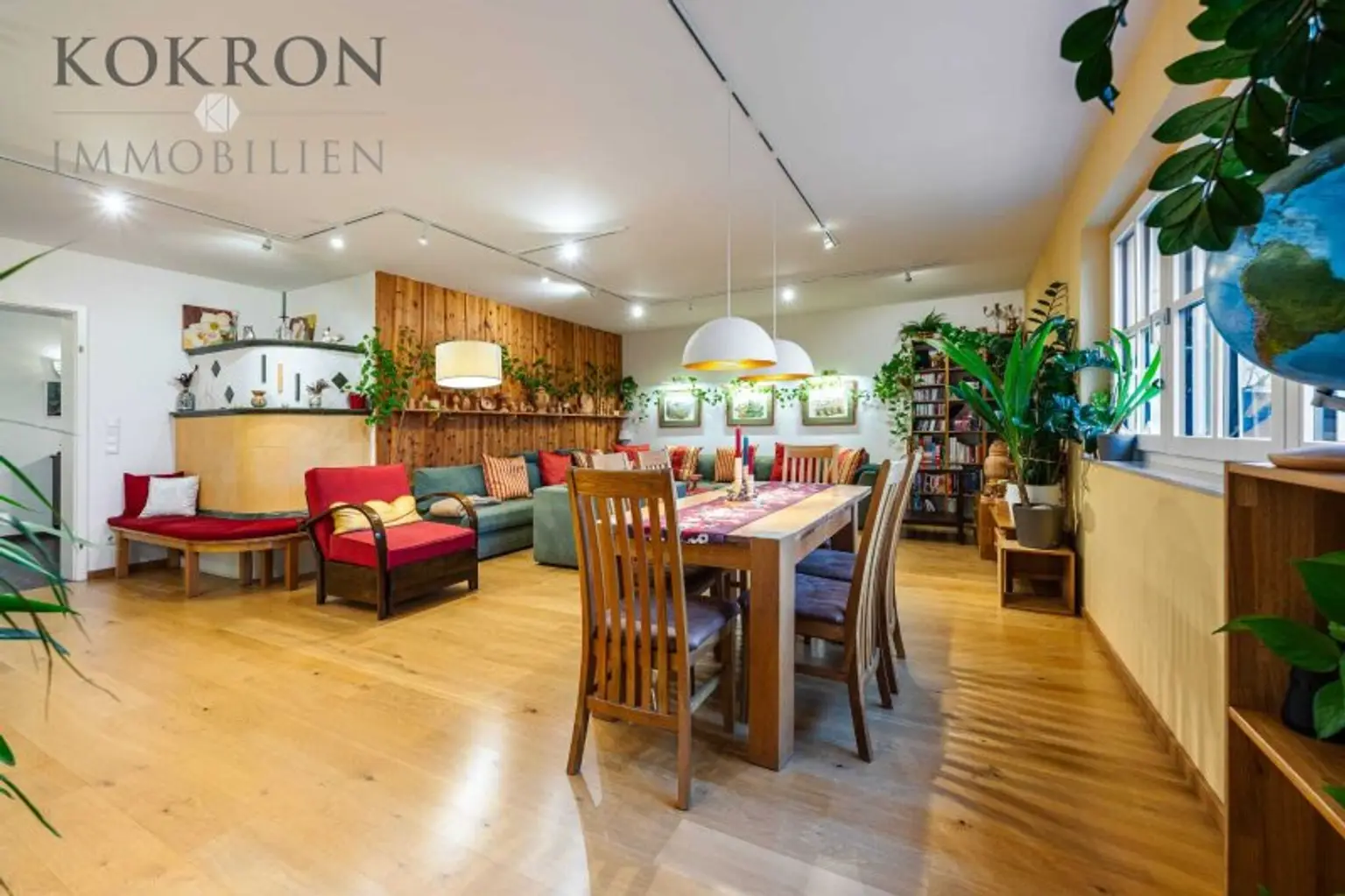 Wohn-Esszimmer (als es noch bewohnt war)