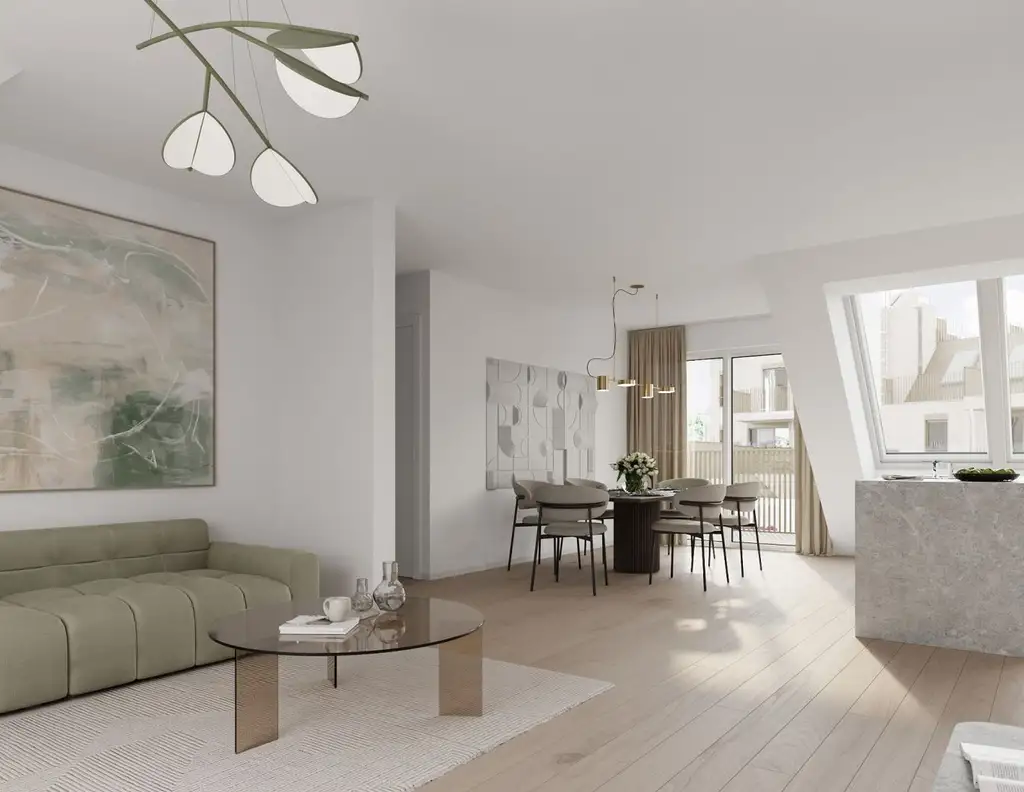 "Wohnoase Siebenbrunnengasse 44 - Erstbezug mit Balkon - Nachhaltig. Ruhig. Besonders."