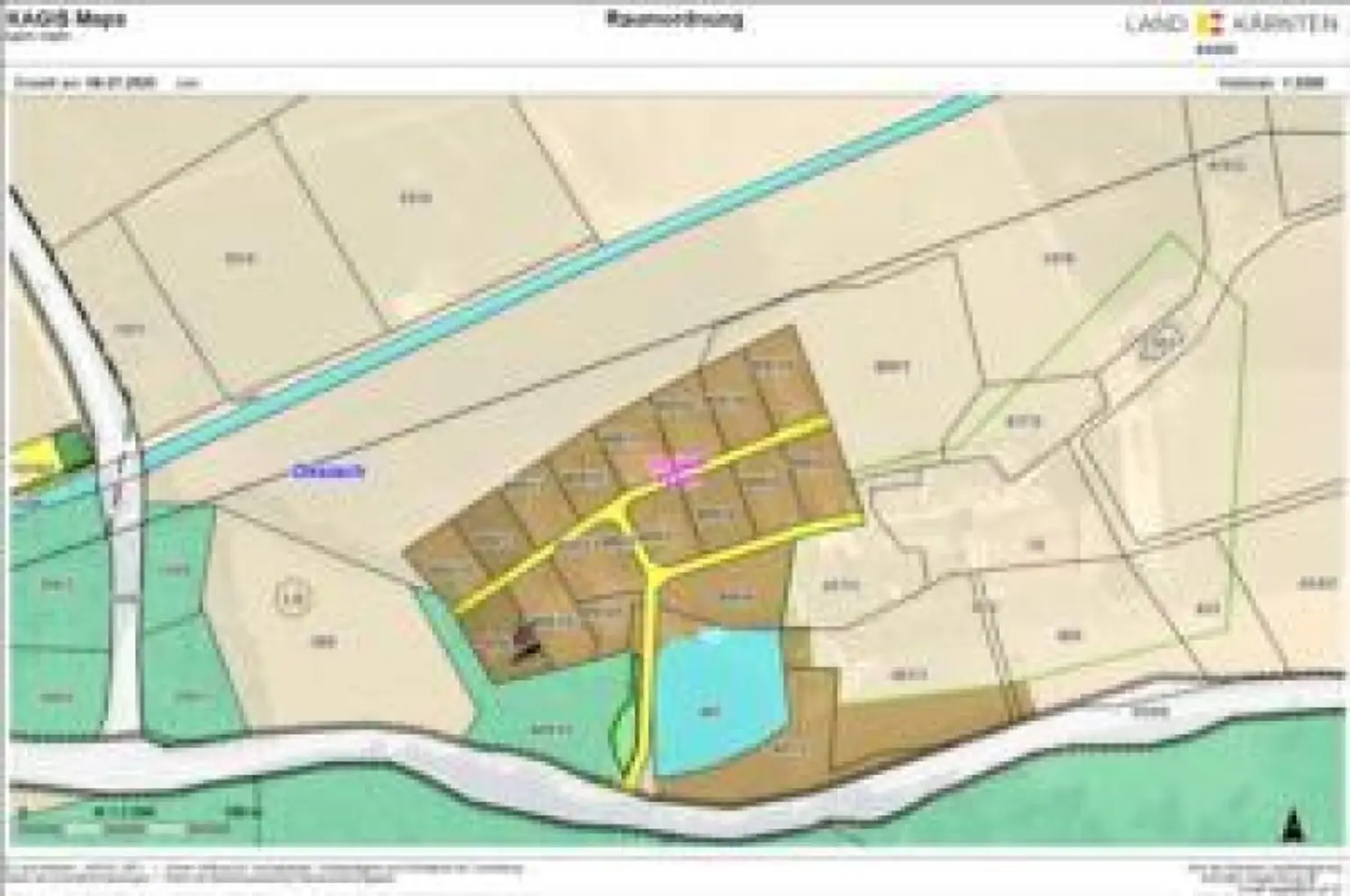 ebenes Baugrundstück  1159 m² -  Alt Ossiach  - ohne Bauverpflichtung - Mit weißer Gartenhütte  : )