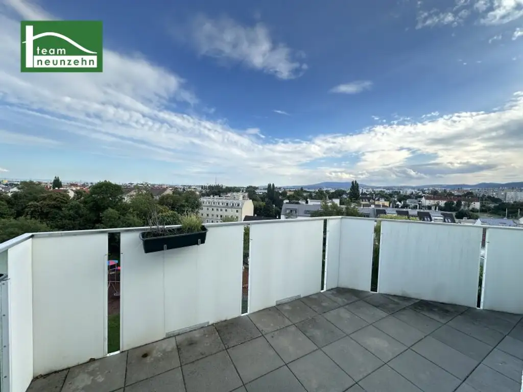Klimatisierte Wohnung mit Weitblick-Balkon im FLAIR City living nahe S-Bahn Atzgersdorf! Ab Oktober 2025