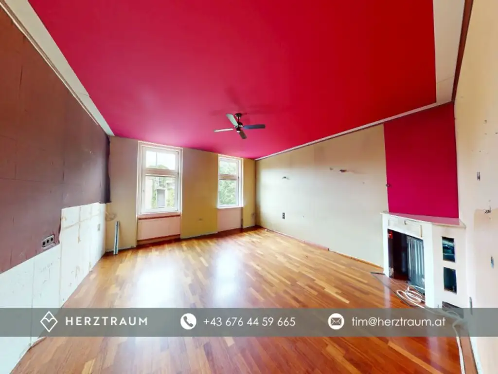 Sanierungsbedürftiger, charmanter Stilaltbau – 50 m² im 2. Stock mit großem Potenzial