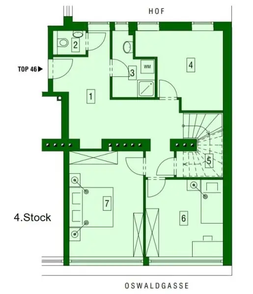 ERSTBEZUG - Sonnige Dachmaisonette mit 45m² Terrasse beim Hoffmann Platz