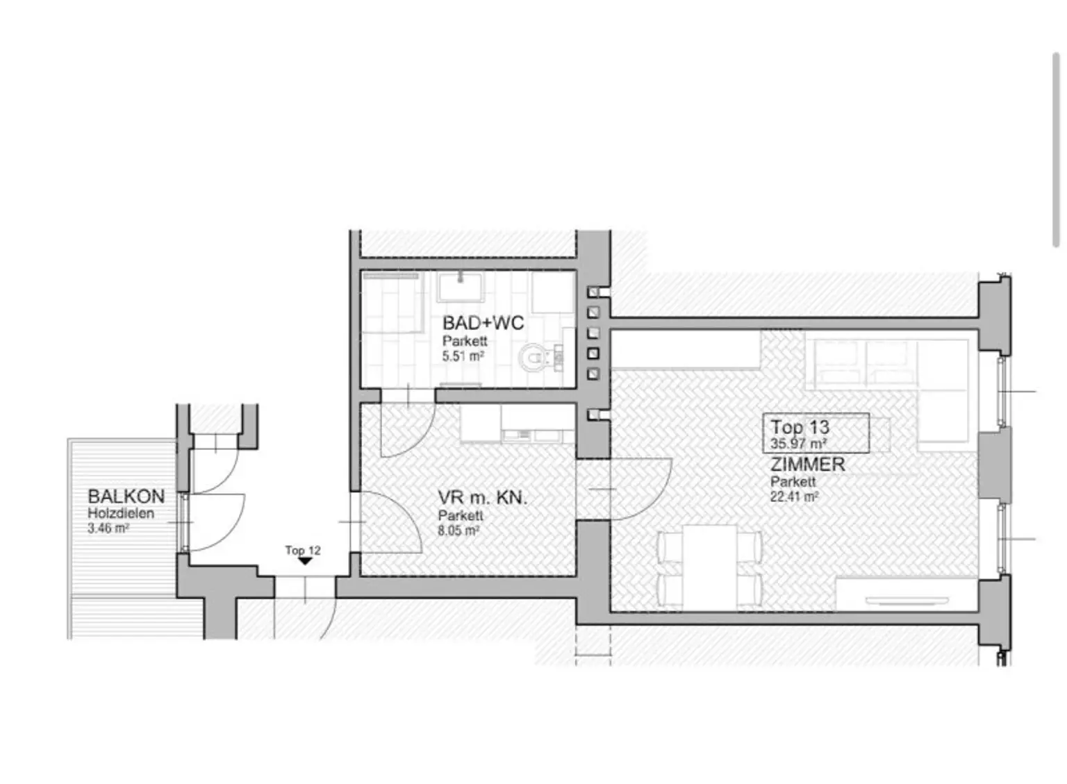 Wundervolle 1-Zimmer-Wohnung mit Balkon – Erstbezug nahe U6 Gumpendorfer Straße