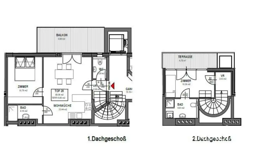 Modernes Loft mit Dachterrassen im 9. Bezirk