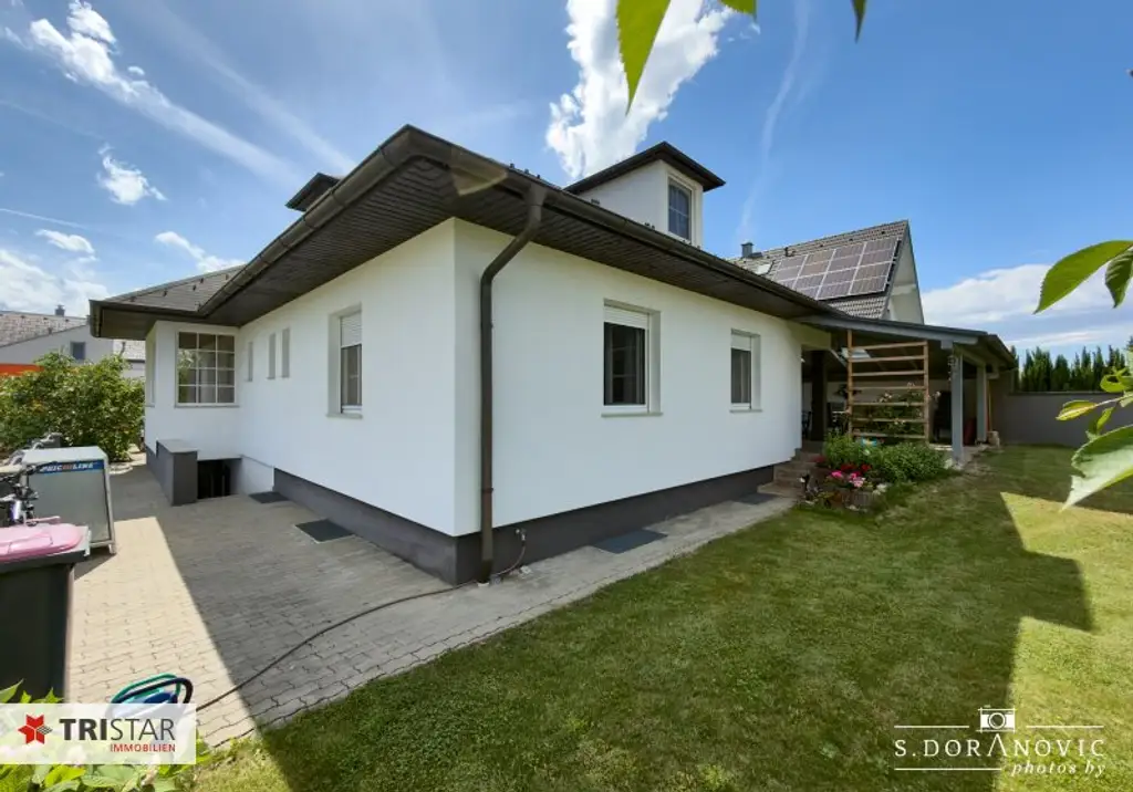 NEU! ++ Einfamilienhaus mit Sauna & großem Garten ++ Siegendorf bei Eisenstadt ++ Ziegelmassivbauweise ++ Carport + Garage ++ Nähe Neusiedler See ++