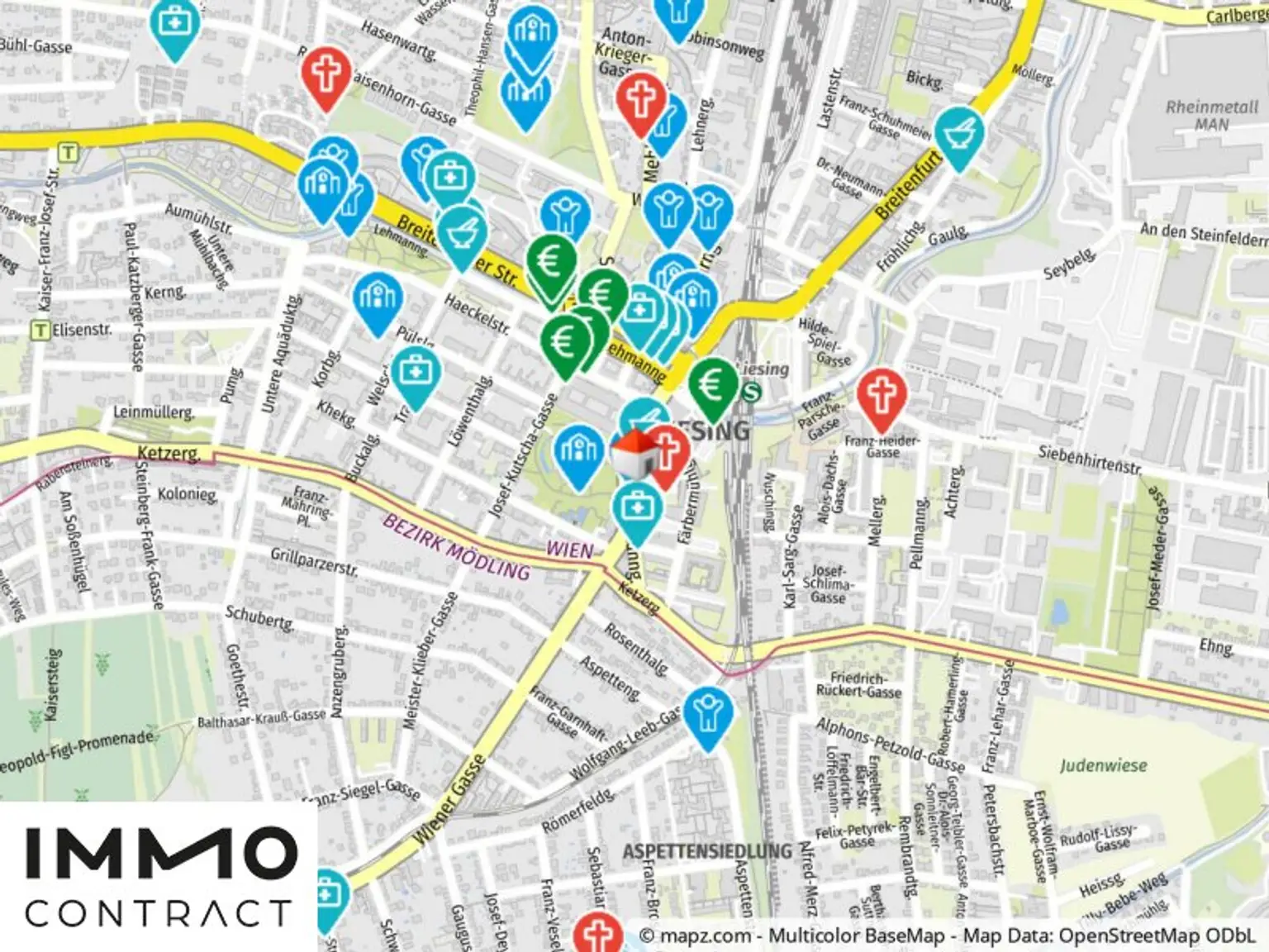 Geolyzer Kartenausschnitt