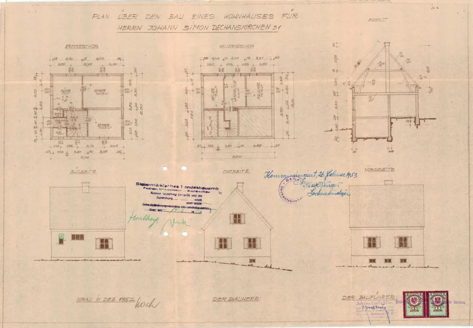 EP Errichtung Wohnhaus 1953_0
