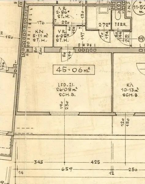 Traumhafter Grün-/Fernblick: 1-Zimmer-Wohnung mit Balkon - 4.Liftstock