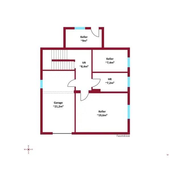 Kleines Einfamilienhaus mit Südterrasse und Garage