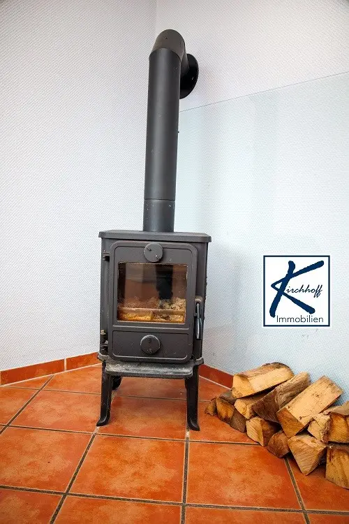 Kamin in der Wohnküche