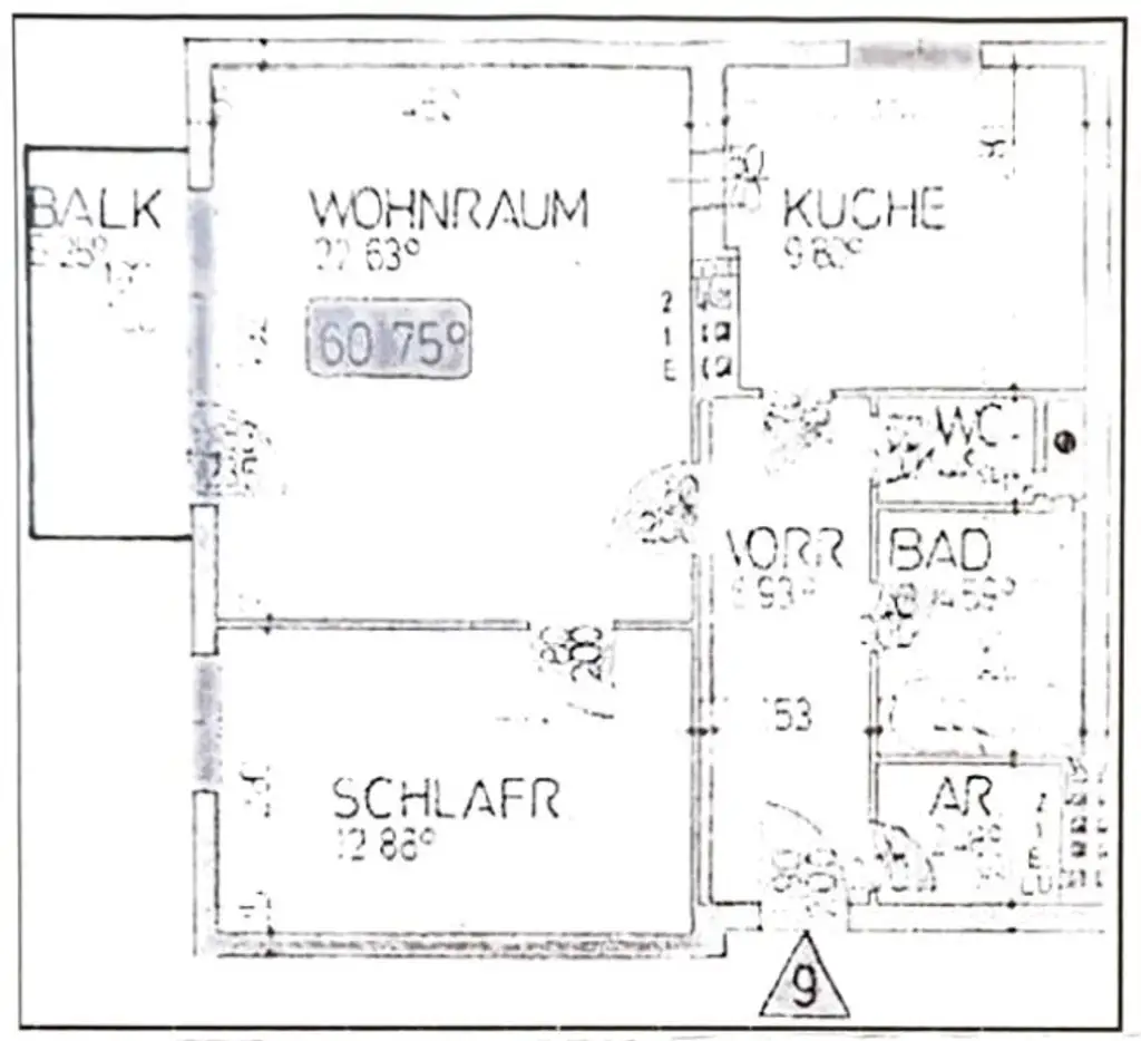 Plan der Wohnung