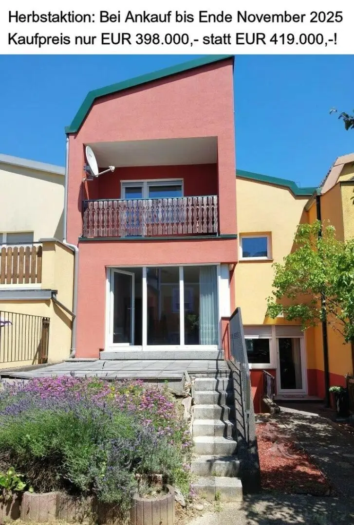 Gepflegtes Reihenhaus mit Terrasse/Garten, zwei Balkonen und Tiefgaragenplatz in Puntigam zu verkaufen!