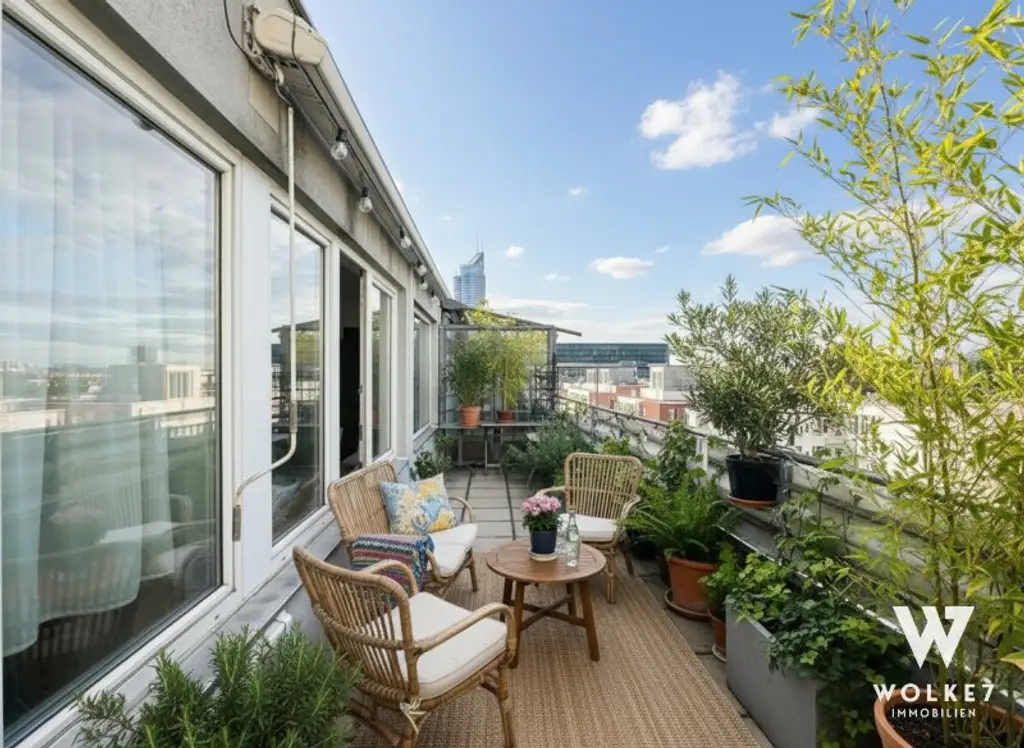 Modernes 2-Zimmer-Wohnhighlight mit Terrasse & Weitblick in 1200 Wien I Nähe Handelskai I Millenium City
