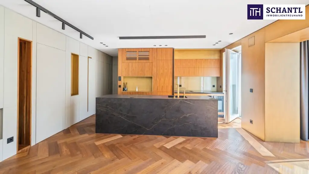 Exklusivität zum Einziehen! Design + Eleganz + Raffinesse + Edle Materialien! TOP-Wohnung in TOP-Lage mit hofseitiger Terrasse! Wünsche werden wahr....