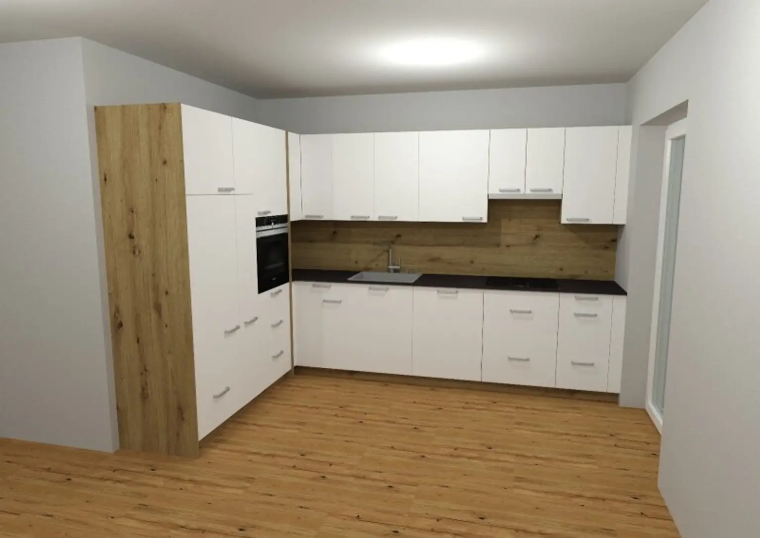 Ansicht Einbauküche