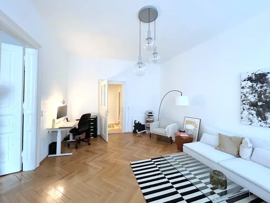 Linz/Stadt: Gemütliche ca. 66m² Altbau-Mietwohnung (2 Zi.) im Herzen von Linz in der Kapuzinerstraße (Nähe Promenade)