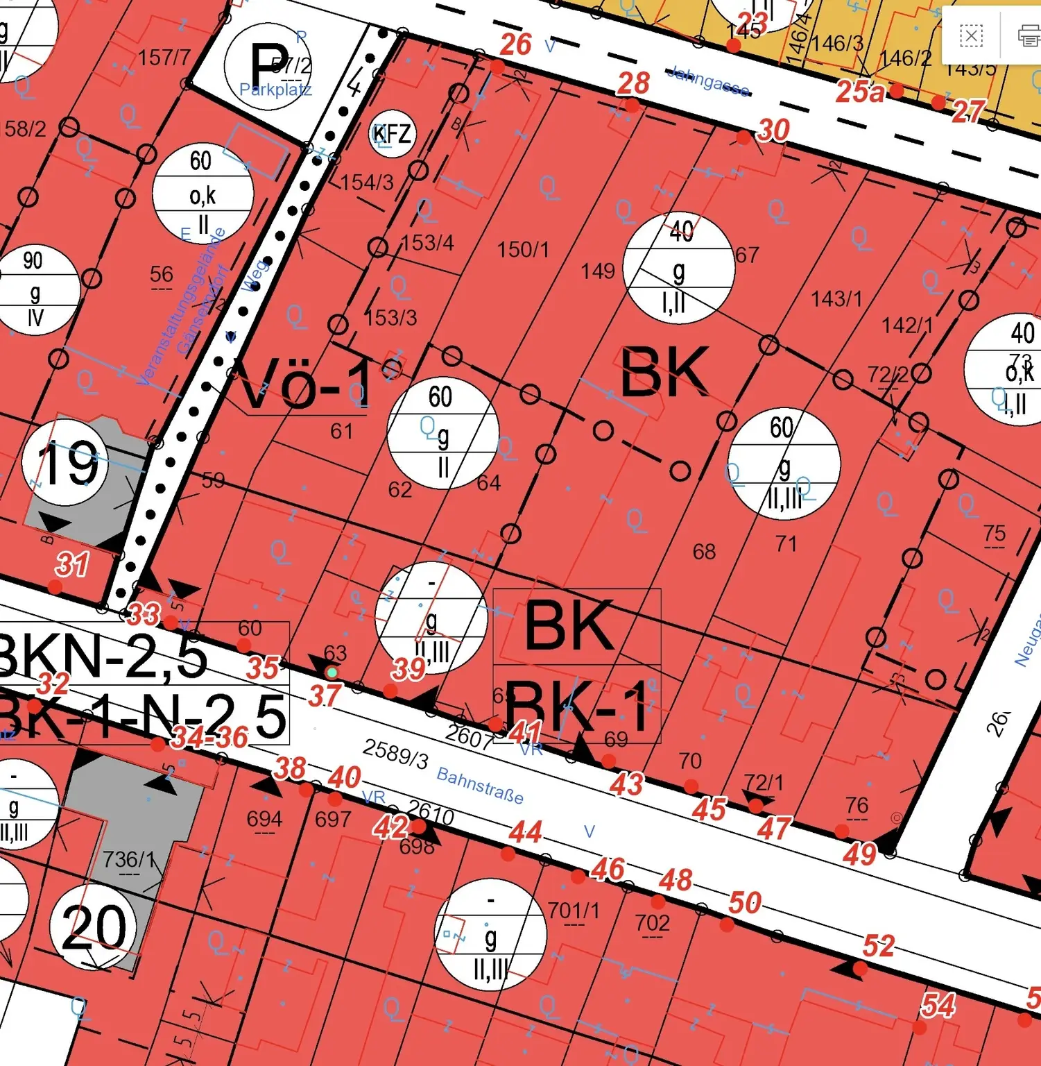 Grundstück im Bauland-Kerngebiet - 1416 m² mit hervorragendem Entwicklungspotential!