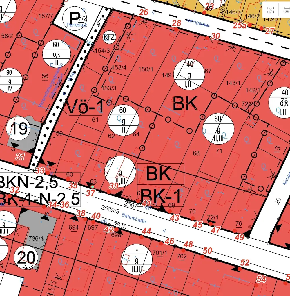 Grundstück im Bauland-Kerngebiet - 1416 m² mit hervorragendem Entwicklungspotential!