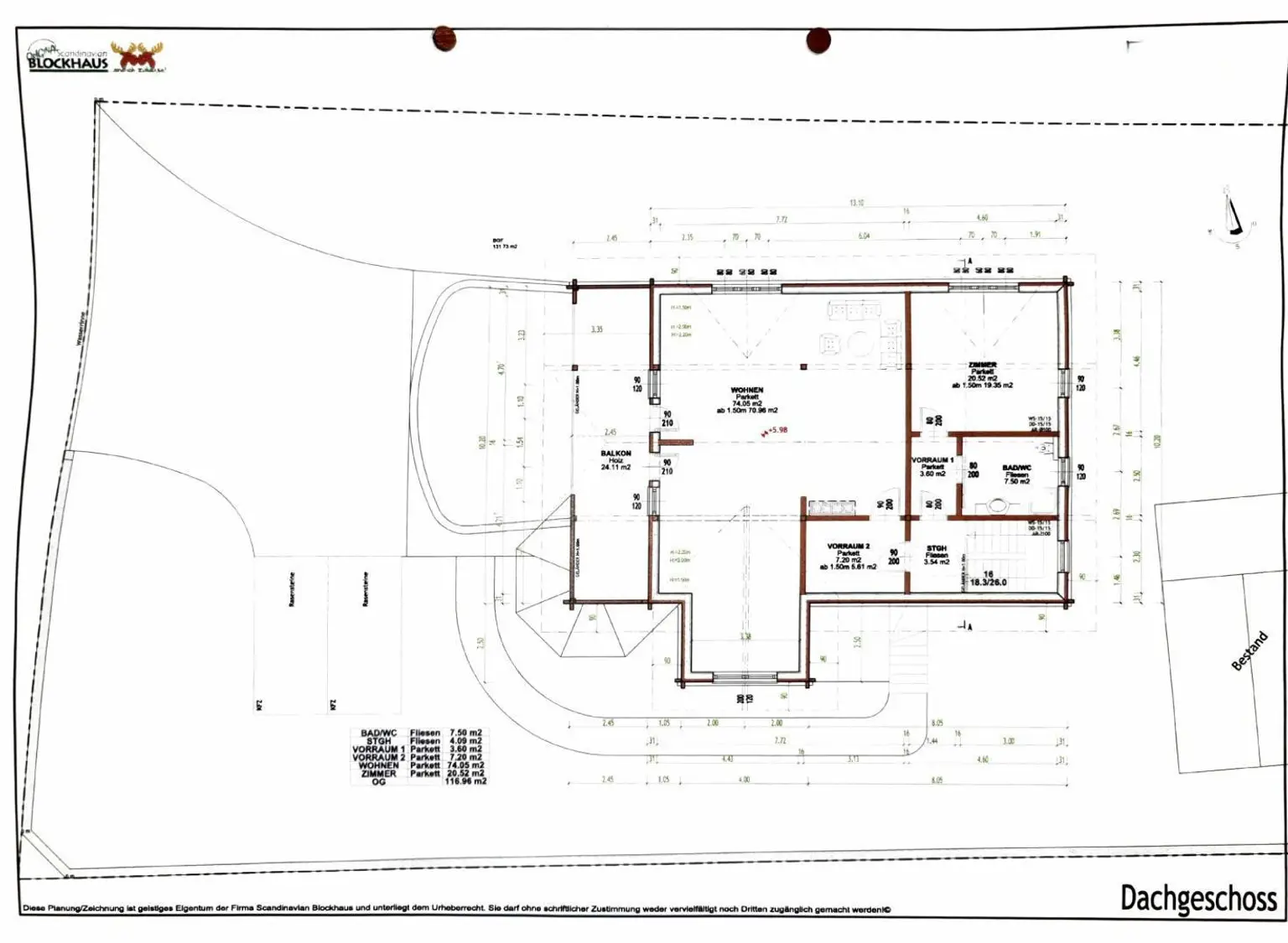 Plan Dachgeschoss