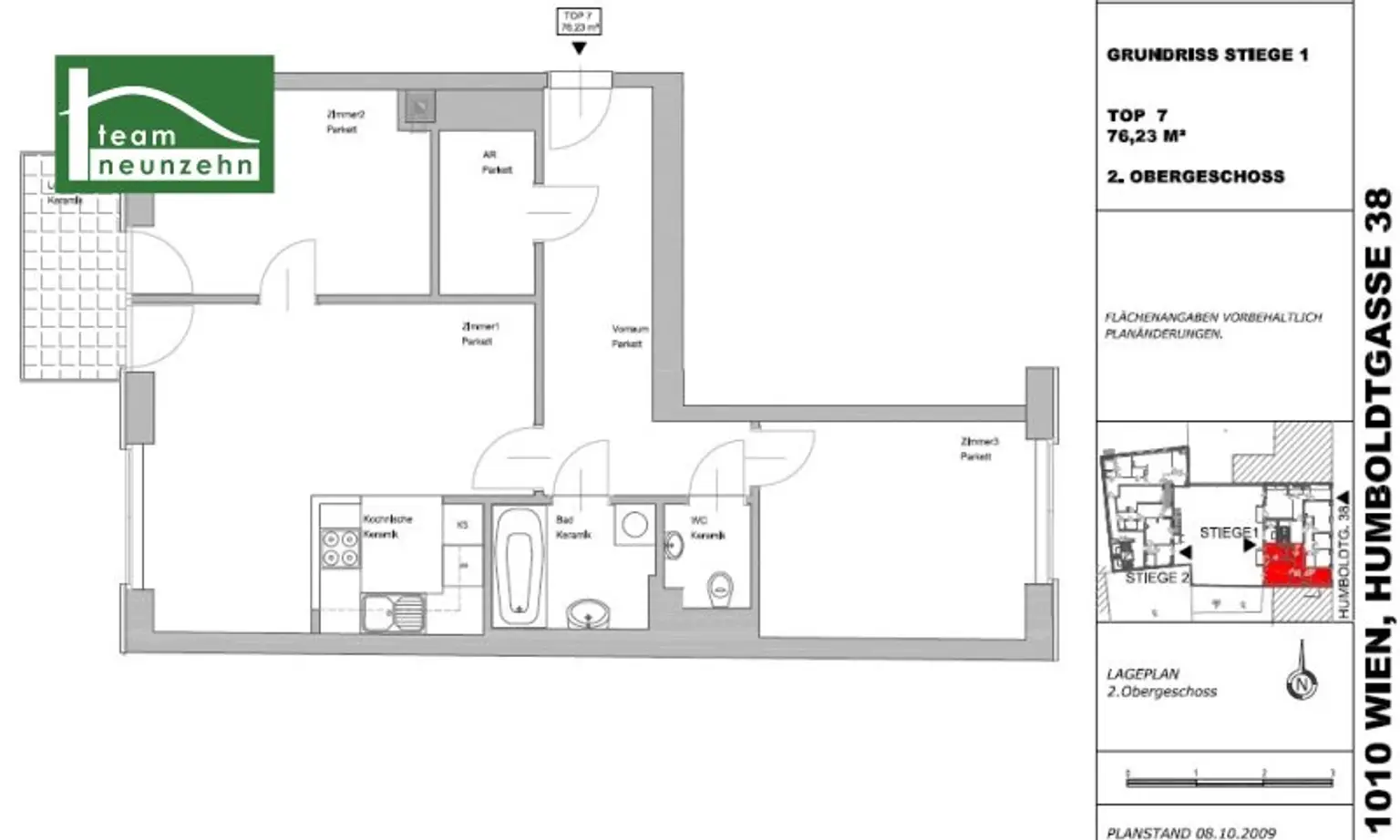 Helle 3-Zimmer Wohnung inkl. Loggia und Einbauküche - ab 01.09. beziehbar!
