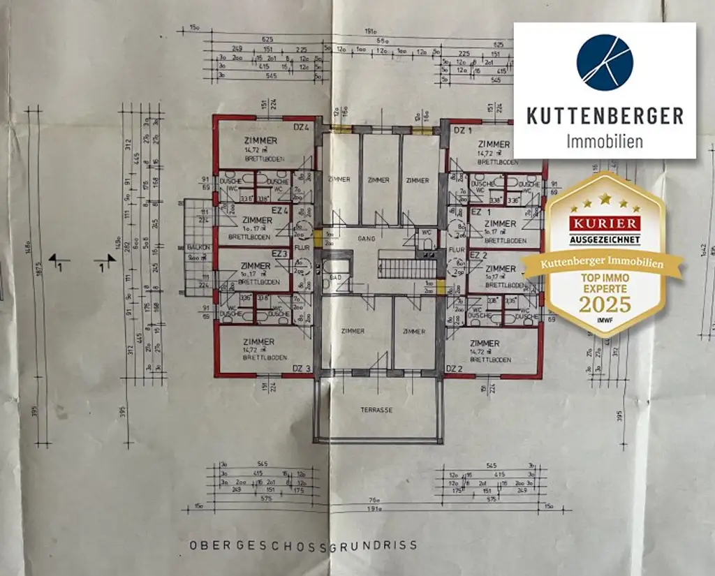 Historisches Herrenhaus im Villenviertel von Baden: ca.450m² WF mit Grundfläche von 1873qm und 17 Zimmern zum Sanieren! (V2 & Schut