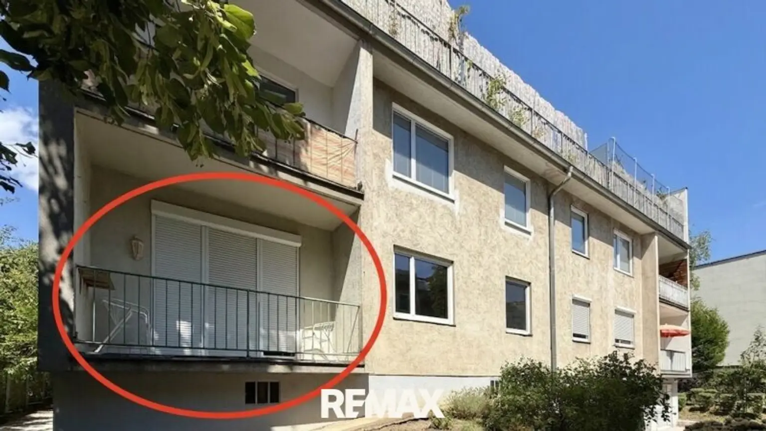 Loggia Süden ausgerichtet