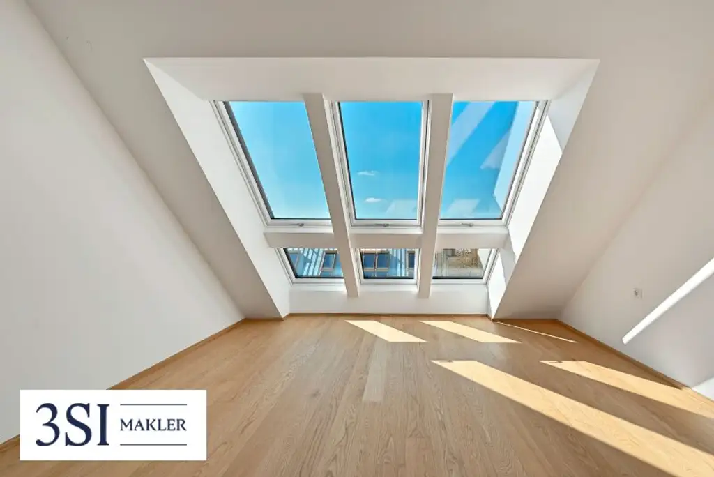 The Temptation: Erstklassige Dachgeschoßwohnung mit tollen Freiflächen Nahe Kutschkermarkt