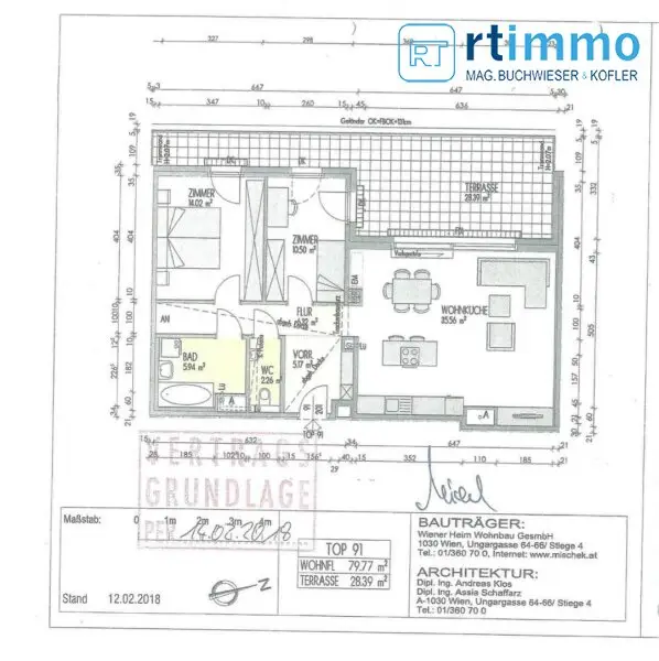 Einzigartiges Penthouse mit Traumterrasse, Fernblick und Klimaanlage